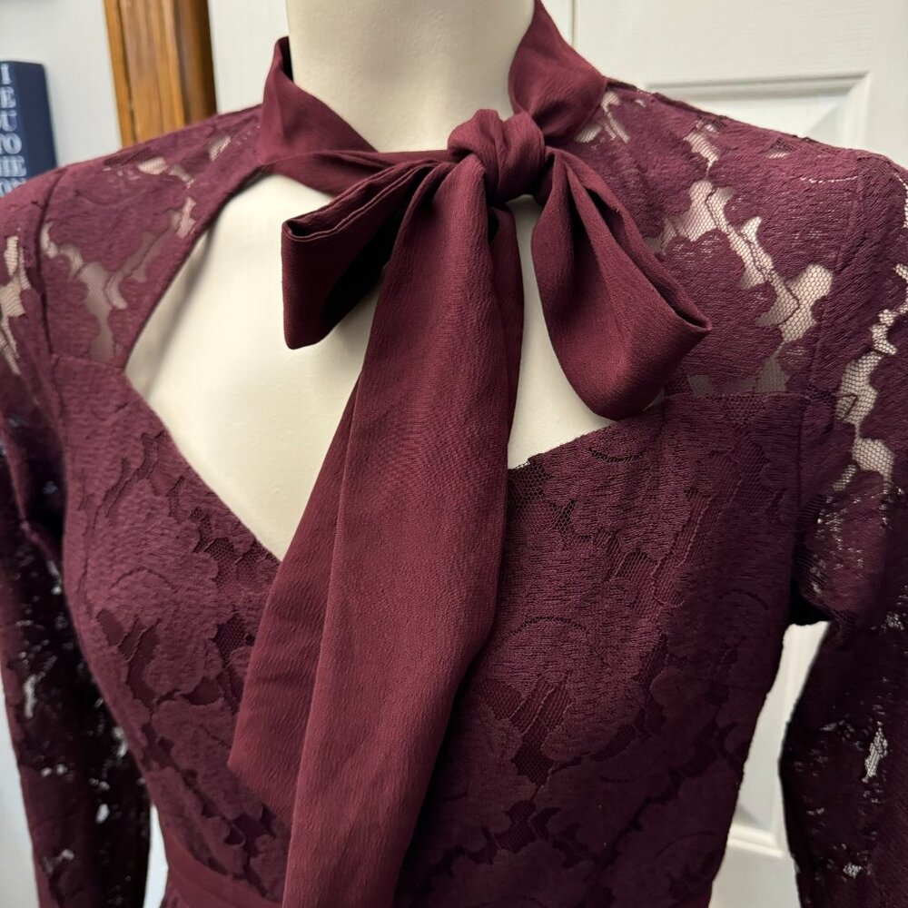 NWT Moon River lace  burgundy Dress size Small